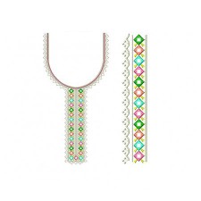 Trendy Mirror Work Neck Embroidery Trendy Mirror Work Neck Embroidery