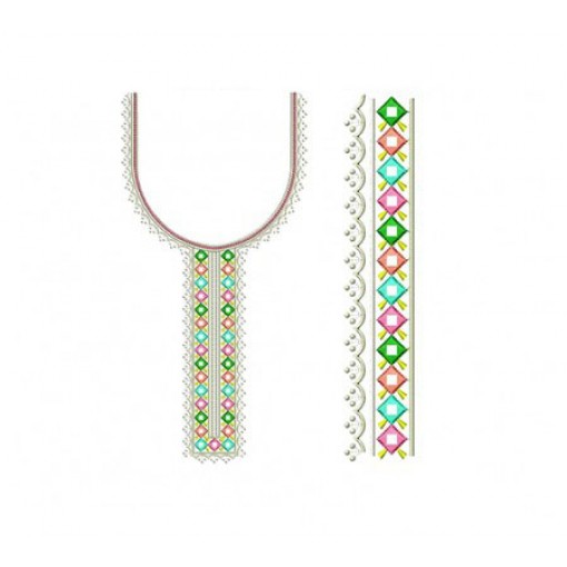 Trendy Mirror Work Neck Embroidery Trendy Mirror Work Neck Embroidery