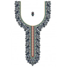 Trendy Neck Embroidery Design 24994