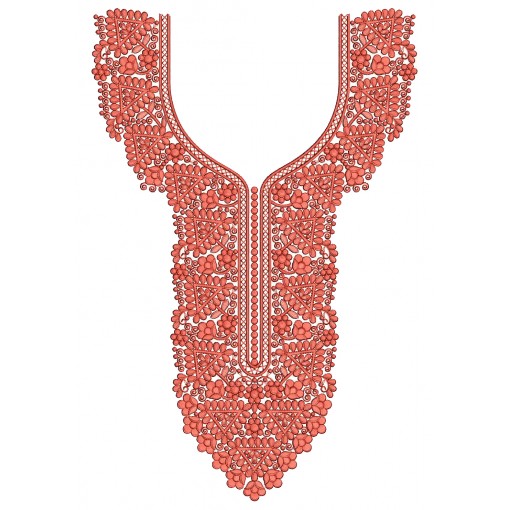 Trendy Neck Embroidery Design 25294