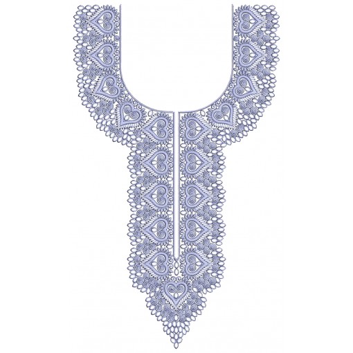 Trendy Neck Embroidery Design 25899