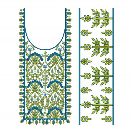 Embroidery For Neck Design