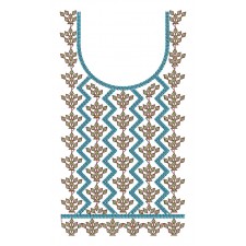Triangle style Embroidery Neck