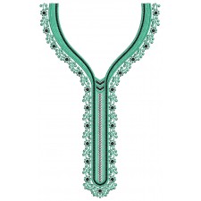 Tunic Neck Line Embroidery Design 25894