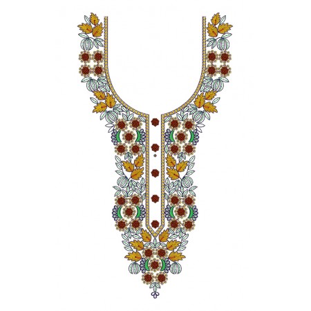Ukrainian Embroidery Neck