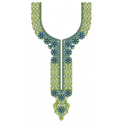 Wevy Style Neck Embroidery Design 26115