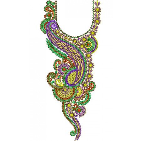 Pakistani Dress Embroidery Neck Designs