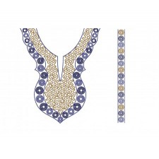 Aari Stitch Look In Flat Neck Design 23071 Aari Stitch Look In Flat Neck Design 23071