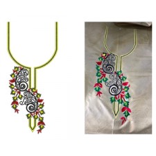 Agbada Neck Embroidery Design 21717 Agbada Neck Embroidery Design 21717