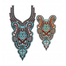 Albanian Bride Neck Embroidery Design 21086 Albanian Bride Neck Embroidery Design 21086