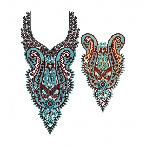 Albanian Bride Neck Embroidery Design 21086 Albanian Bride Neck Embroidery Design 21086