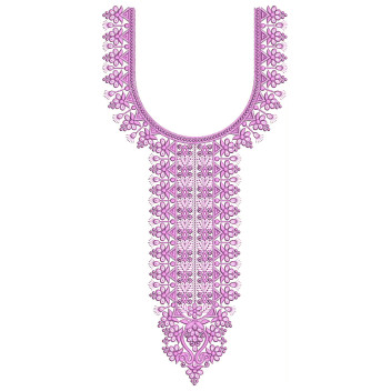 Chikankari Neck Embroidery Design