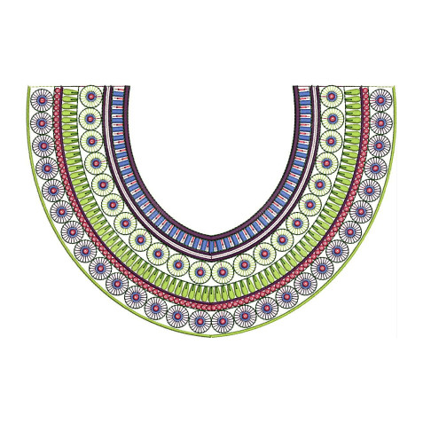 Angavastram Neck Embroidery Design