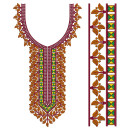 Machine Embroidery Neck Designs