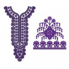 Beautiful Front Suits Neck Embroidery Design 17168 Beautiful Front Suits Neck Embroidery Design 17168