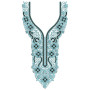 Baroque Floral Neckline Embroidery Design