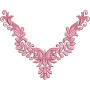 Boat Neck Dress Embroidery Design