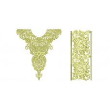 Bold Satin White Cotton Thread Embroidery Design Bold Satin White Cotton Thread Embroidery Design