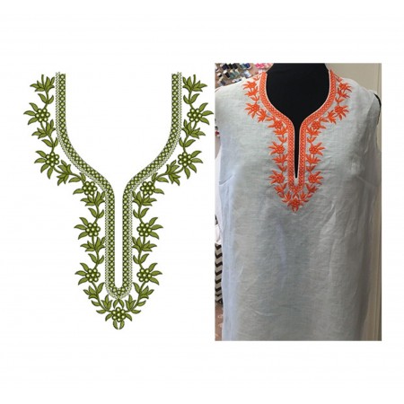 Chamsa Algerian Traditional Dress Embroidery Design