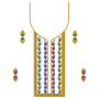 Colourful Embroidery Neck Design