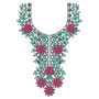 Merlot & Mint Neck Embroidery Design