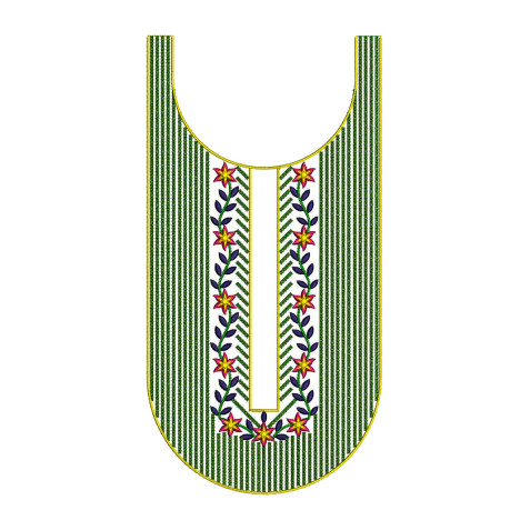 Cotton Dress Embroidery Neck