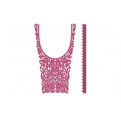Cotton Kurti Square Neck Embroidery