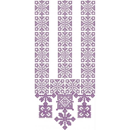 Cross Stitch Embroidery Design For Neck 26408