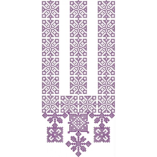 Cross Stitch Embroidery Design For Neck 26408