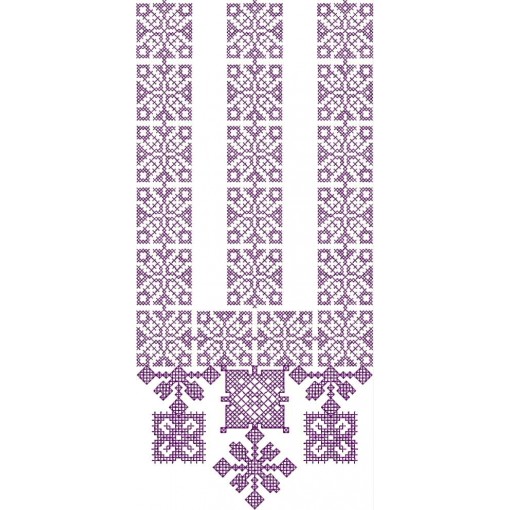 Cross Stitch Embroidery Design For Neck 26408