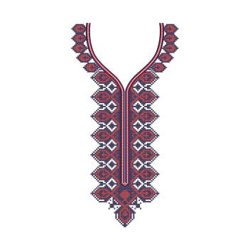 Cross Stitch Neck For Ukraninan Suit