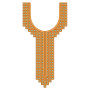 Traditional Geometric Neckline Embroidery Design