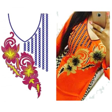 Embroidery Designs For Kurtis Neck