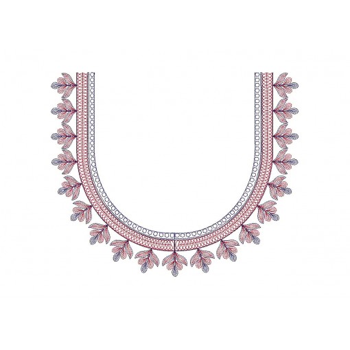 Embroidery Neck Designs For Churidar