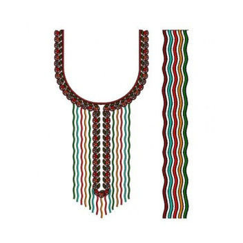 Colourfull Weave Embroidery Design