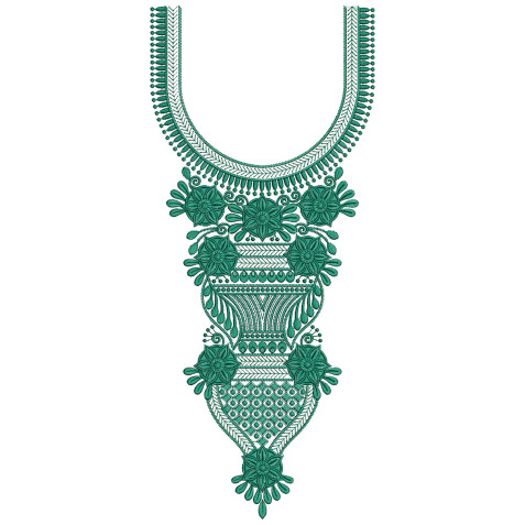 Kalash Darshan embroidery design