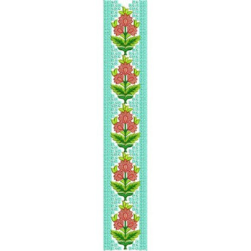 Jharokha Garden Strip Embroidery Design