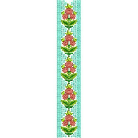 Jharokha Garden Strip Embroidery Design