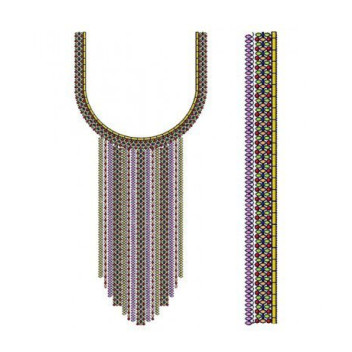 Embroidery Layered Neck Design