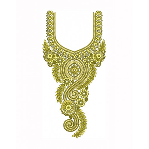 Embroidery Neck Design
