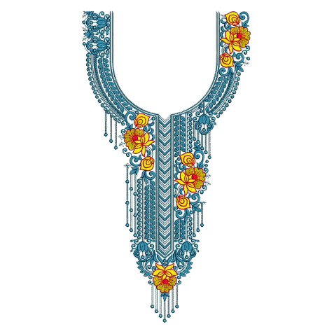 Embroidery Neck For Arabic Kaftan Neck