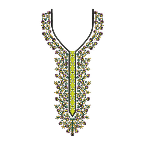 Baroque Bloom embroidery design