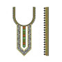 Emerald Neck Embroidery Design