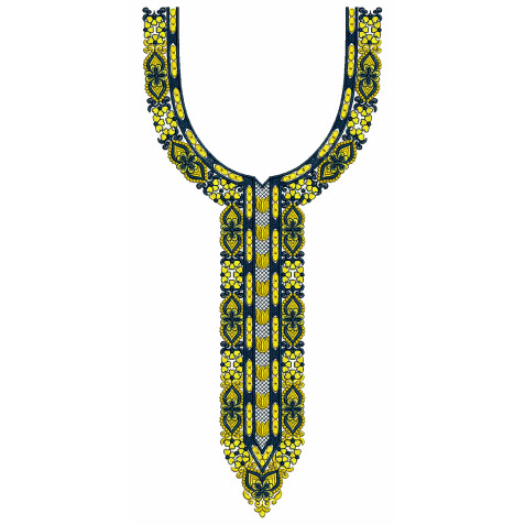 Alternative Neck Embroidery Design