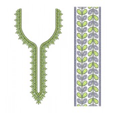 Fancy Suit Neck Embroidery Design 24621 Fancy Suit Neck Embroidery Design 24621