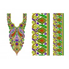 Full Set Neck | Sleeve | Border Design Full Set Neck | Sleeve | Border Design