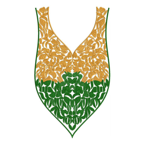 Fully Satin Jalabiya Abaya Embroidery Design