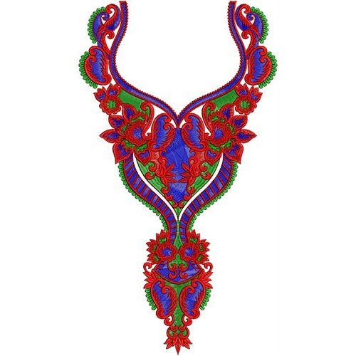 Pakistani Fashion Neck Embroidery Design