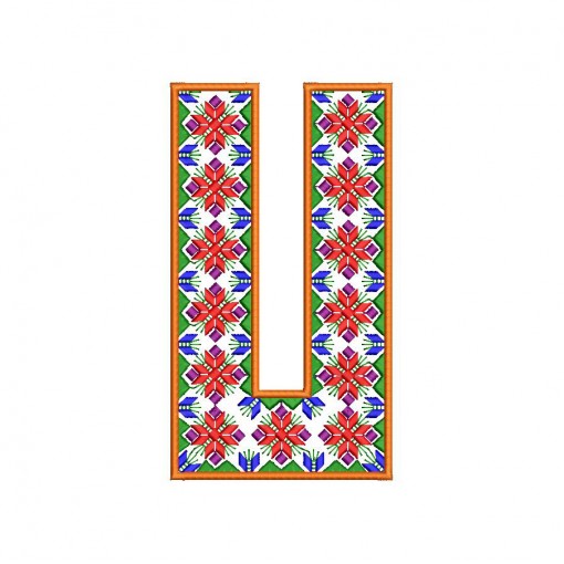  Large-Scale Floral Embroidery Design