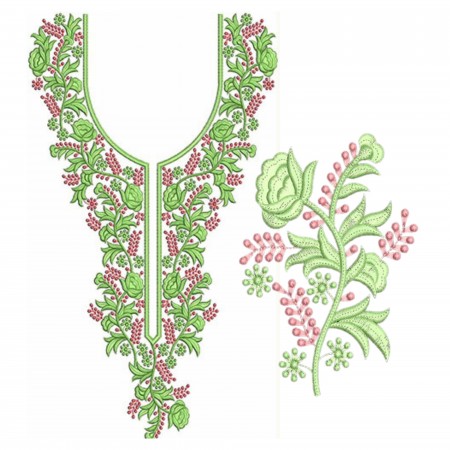 Hausa Henna Bridal Embroidery Design 22052